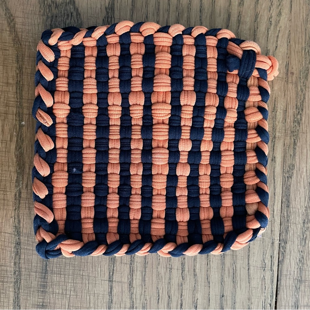 $1 add on item! 💰 Orange and Black Potholder